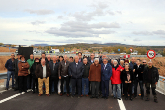 Inauguracin enlace A67 en Quintanilla de las Torres