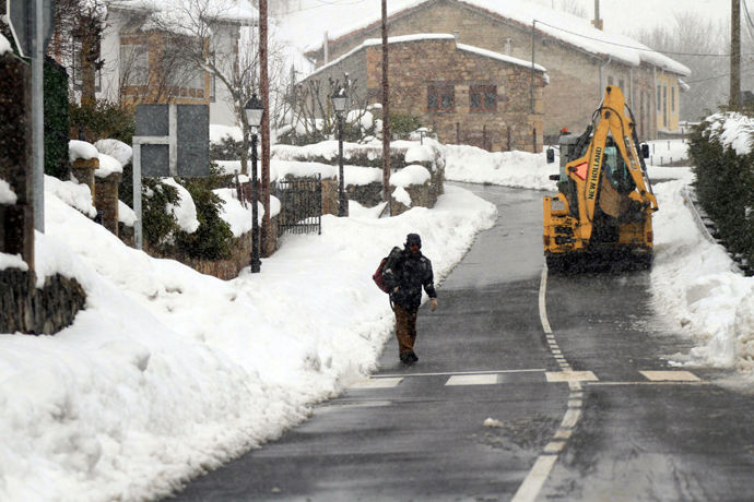 Nieve en Reinosa, Fresno del Río, Aradillos y Pantalla completa