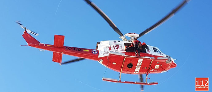 El 112 realiza en Alto Campoo un ejercicio de rescate en montaa