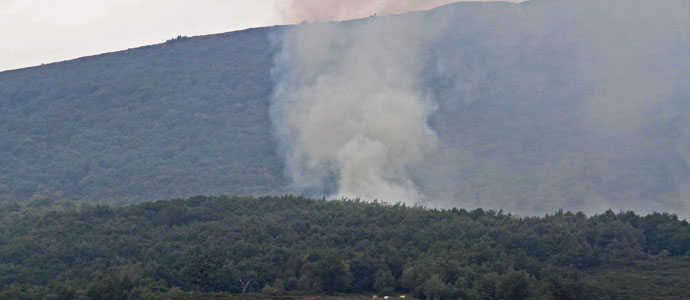 Cantabria padeci ayer diez incendios forestales