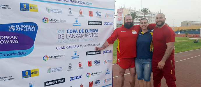 Esther Gutirrez, fisioterapeuta de la Seleccin Espaola en la Copa de Europa de Lanzamientos de Las Palmas