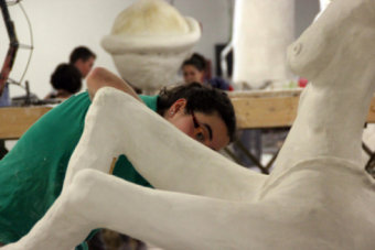 Las carrozas de San Mateo 2015, en proceso de creacin