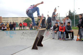 Exhibicin de skate en Reinosa