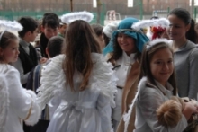 El Sanjo celebra la Navidad con un beln viviente