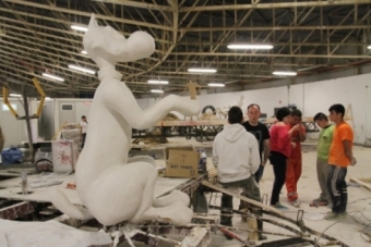 Las carrozas de San Mateo 2016, en proceso de creacin