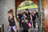 Los peregrinos vallucos llegan a la Puerta del Perdn