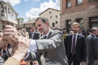 Felipe VI, en Aguilar de Campoo
