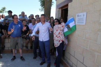 Inauguracin de las pistas de petanca de Nestares
