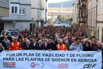La sociedad campurriana se vuelca con los trabajadores de Sidenor