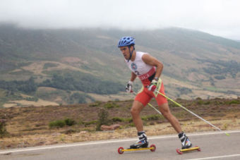 Imanol Rojo y Laura Orgu, campeones de Espaa de Rollerski