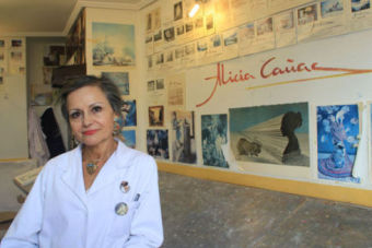 Alicia Caas, diluir y concentrar la esencia de Campoo en el lienzo