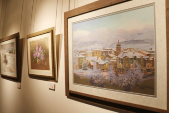 Exposicin de pintura de Alicia Caas y sus alumnas
