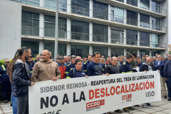 Concentracin trabajadores de Sidenor en Industria