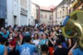 Diversi�n entre familia y pe�istas, con fuegos y Panorama, en la v�spera de San Pedro