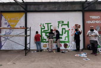  El mural de Nando Moutinho en el CEIP Leonardo Torres Quevedo