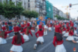 La Banda de Cornetas y Tambores y Majorettes de Reinosa desfilan en la Semana Grande de Santander