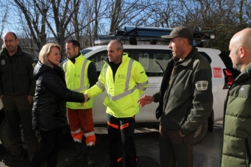 Susinos visita en Reinosa las instalaciones de la Comarca forestal 5
