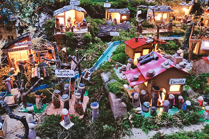 El 'pueblo campurriano' vuelve a la Calle Tres Mares por Navidad 