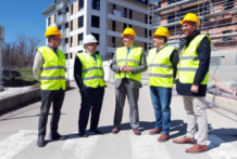 Visita a las obras de las 19 viviendas de alquiler asequible en Las Fuentes