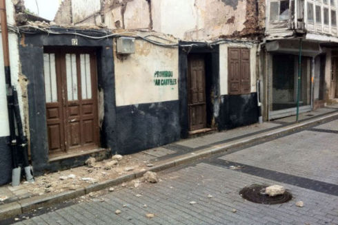 El viento sur causa destrozos en Campoo
