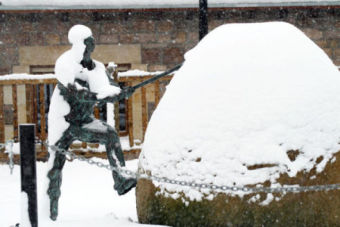 Nieve en Aguayo, Pesquera, Rioseco, Caeda y Reinosa