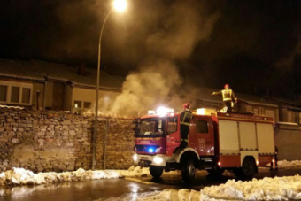 Incendio en la Avenida de la Naval de Reinosa