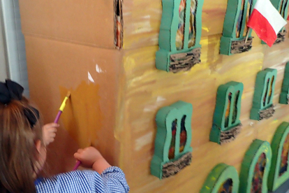 Los alumnos de Infantil del CEIP Alto Ebro reinterpretan Reinosa a trav�s de la mirada de Gaud�