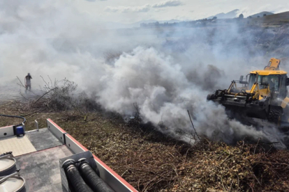 Los bomberos extinguieron un incendio de vegetaci�n en Reinosa