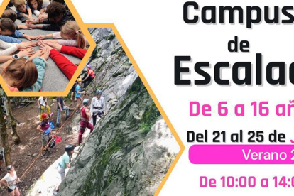Campus de Escalada para nios y jvenes del 21 al 25 de julio en el rocdromo municipal de Reinosa 