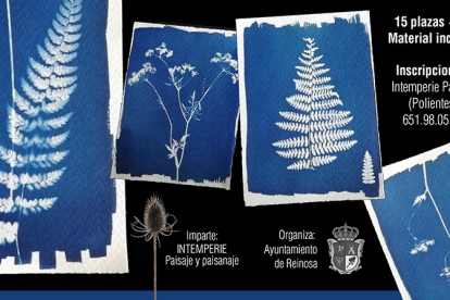 La Concejala de Medio Ambiente organiza un taller de Cianotipia en Reinosa