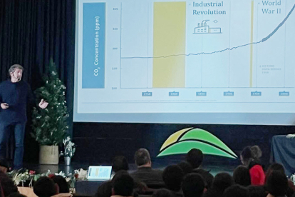 Mario Picazo visita el IES Montesclaros para alertar sobre el cambio clim�tico en el D�a Mundial de la Meteorolog�a