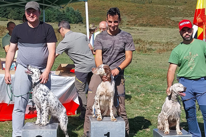 Pablo Mantilla, campen de Cantabria de caza menor con perro