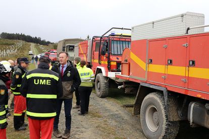 La UME realiza maniobras en Las Rozas de Valdearroyo para mejor su capacidad de respuesta contra incendios