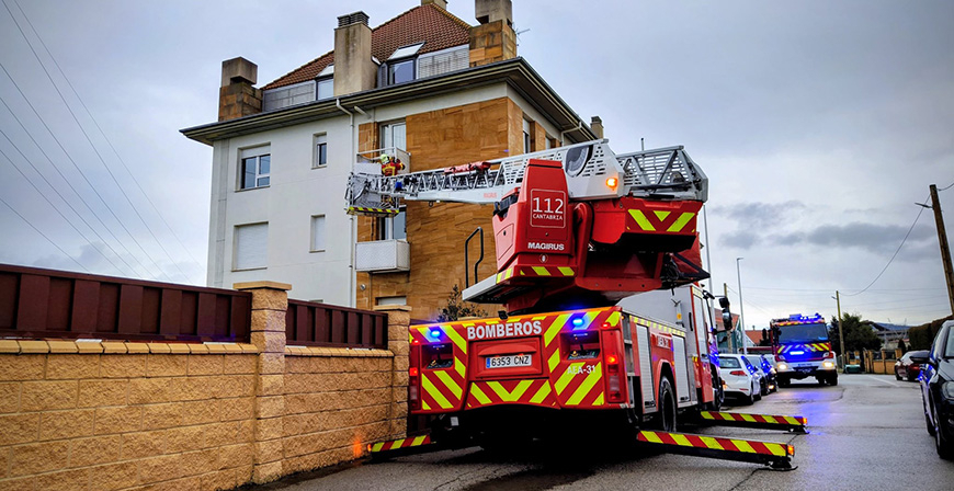 Las fuertes rachas de viento provocan varias incidencias en Reinosa