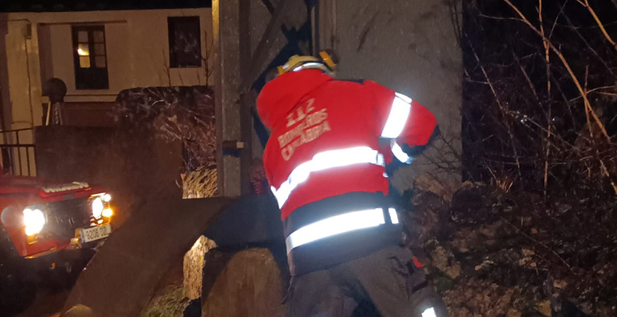  Las fuertes rachas de viento provocan varias incidencias en Reinosa
