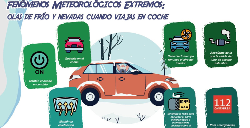 El 112 avisa de que Cantabria estar� este lunes, a partir de las 21.00 horas, en alerta naranja por nevadas en la franja central y Valle de Villaverde