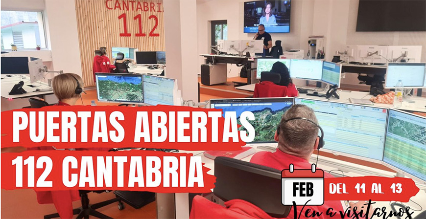 El 112 Cantabria celebra tres d�as de puertas abiertas para conmemorar el D�a Europeo del Tel�fono �nico de Emergencias