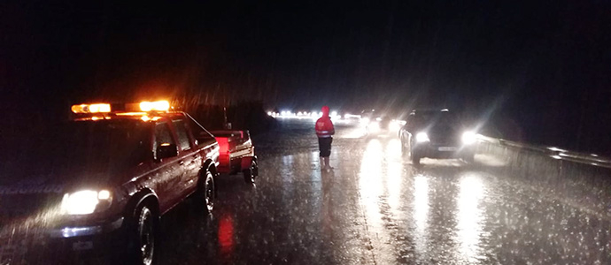 El 112 gestiona 72 incidencias por las fuertes lluvias de la ltima noche