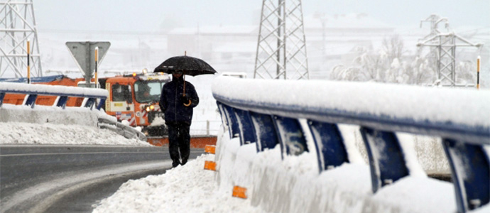 El 112 registra 23 incidencias por el temporal de nieve durante este sbado