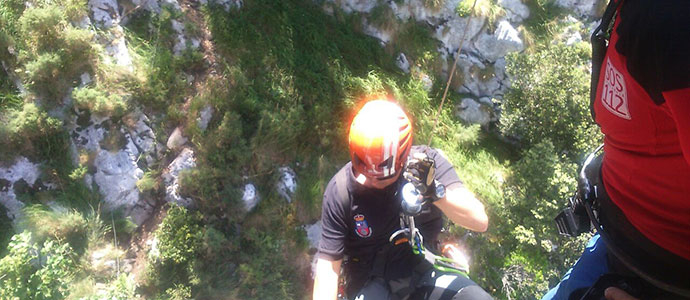 El 112 rescata a un montaero en la Va Ferrata