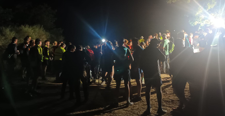 Unas 140 personas coronaron el Liguardi bajo las estrellas