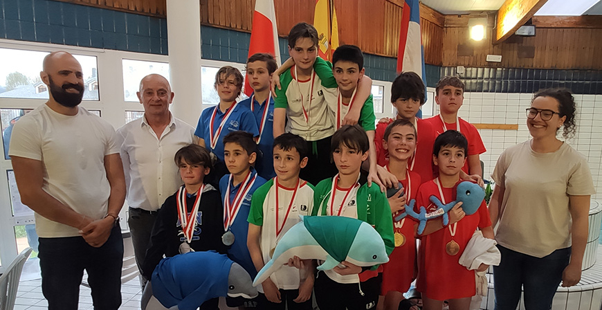 200 nadadores compitieron en la quinta jornada de Liga Escolar Benjamn y Prebenjamn celebrada en Reinosa  