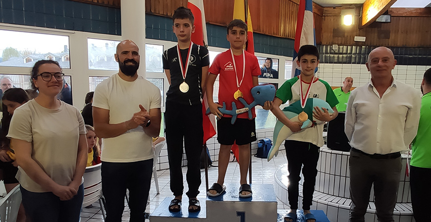 200 nadadores compitieron en la quinta jornada de Liga Escolar Benjamn y Prebenjamn celebrada en Reinosa  