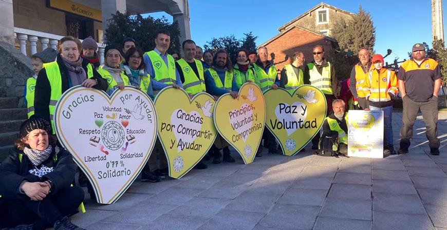 36.000 pasos solidarios unen las Rozas de Valdearroyo,  Valdeprado del Ro y Valdeolea  