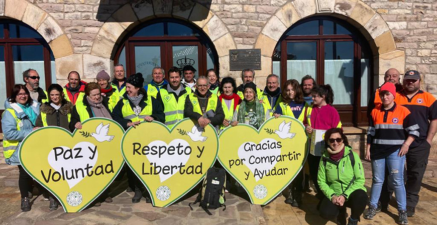 36.000 pasos solidarios unen las Rozas de Valdearroyo,  Valdeprado del Río y Valdeolea  