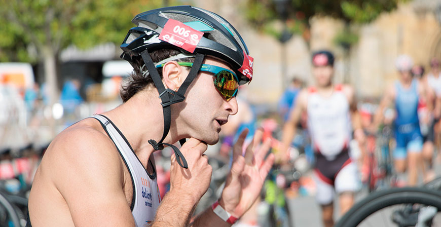 Unos 400 deportistas participan en el VII Triatln de Aguilar de Campoo
