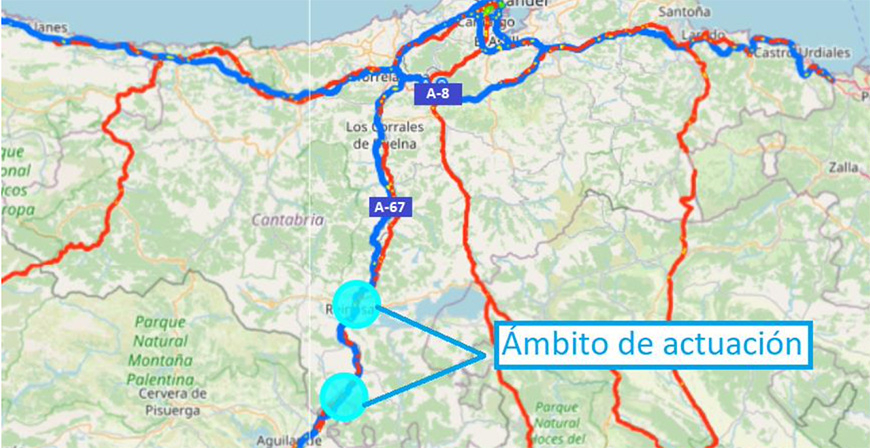 Adjudicada por ms de 8 millones de euros la rehabilitacin del firme de la A67 entre Reinosa y Mataporquera