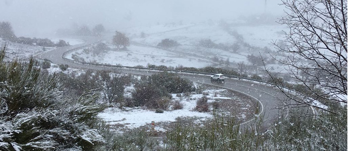 La Aemet activa para maana el aviso amarillo por nieve para la Cantabria del Ebro