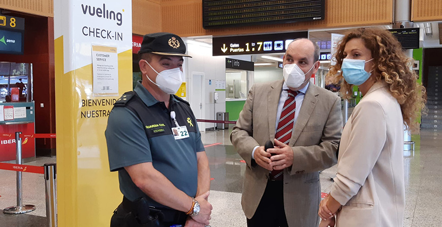 El aeropuerto Seve Ballesteros-Santander operar este martes el primer vuelo con todas las medidas de proteccin