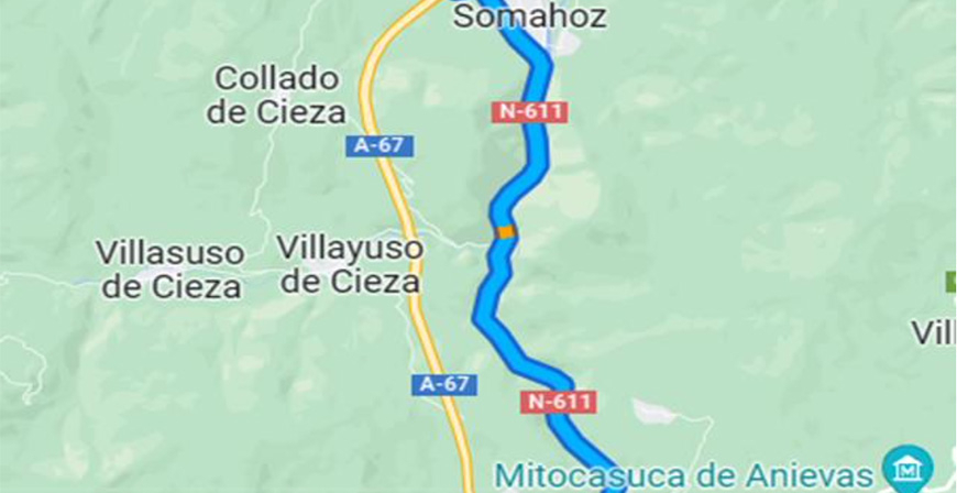 Afectacin al trfico en la autova A-67 por obras en el tnel de Gedo